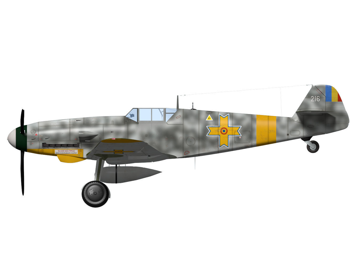Messerschmitt Bf 109 G2 3D model_9