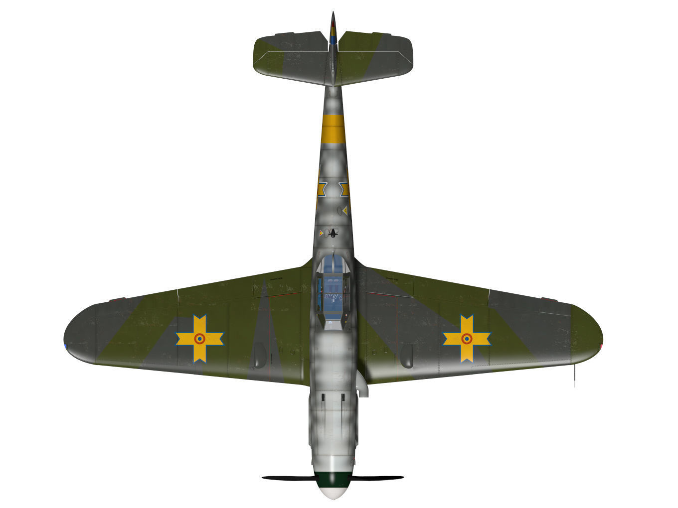 Messerschmitt Bf 109 G2 3D model_11