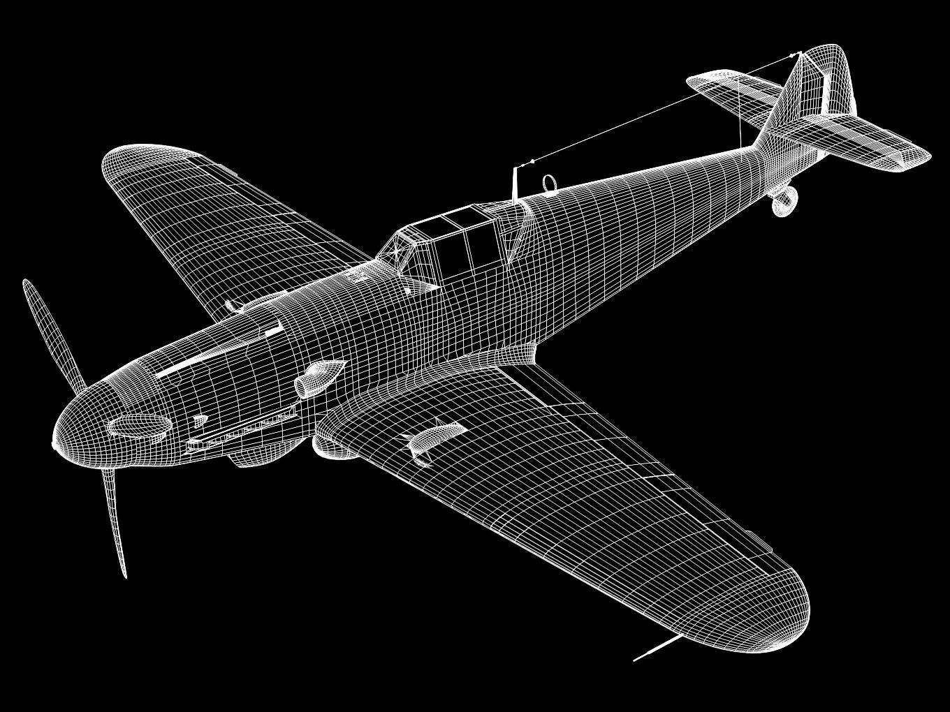 Messerschmitt Bf 109 G2 3D model_13