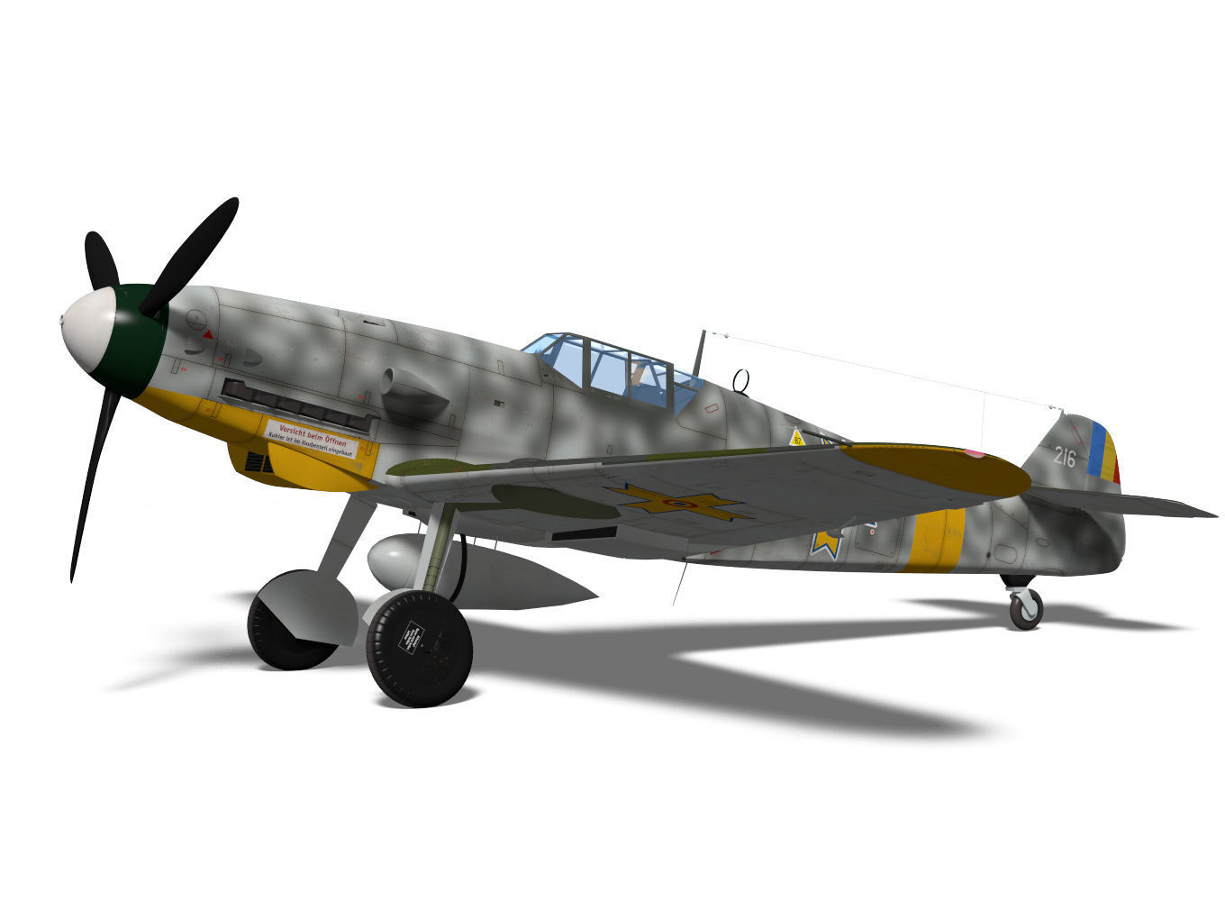 Messerschmitt Bf 109 G2 3D model_4