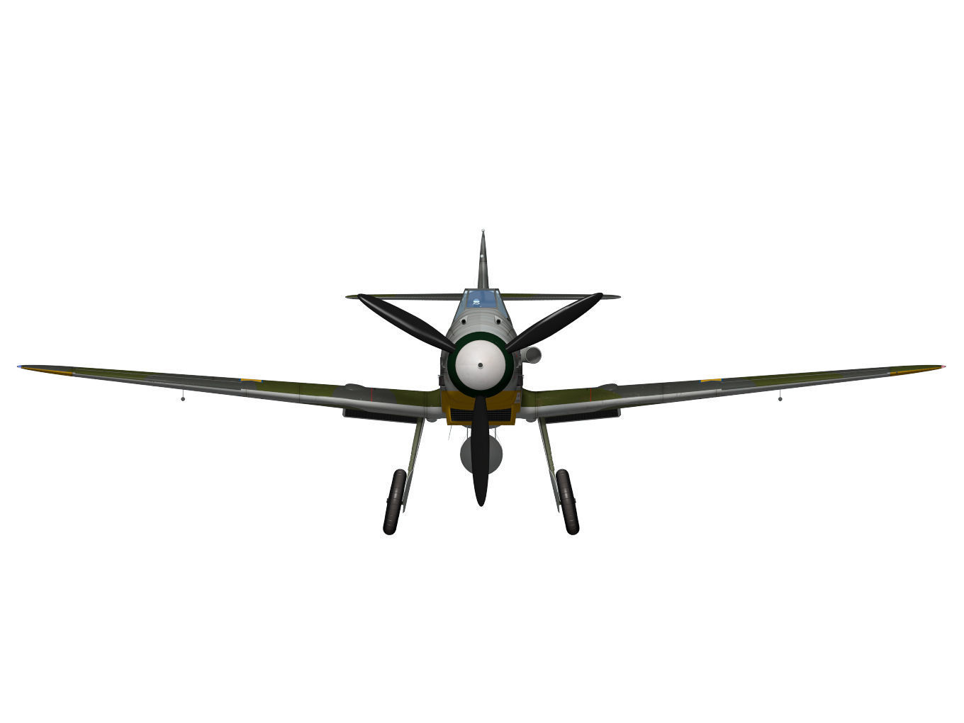 Messerschmitt Bf 109 G2 3D model_10