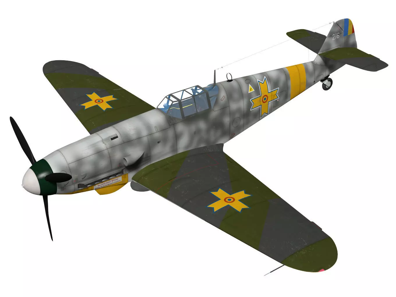 Messerschmitt Bf 109 G2 3D model_0
