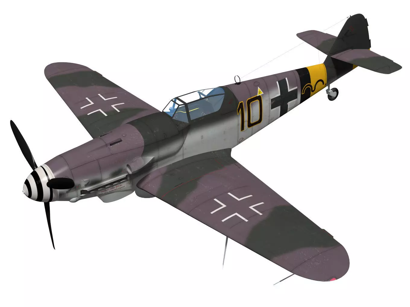 Messerschmitt Bf 109 G10 3D model_0