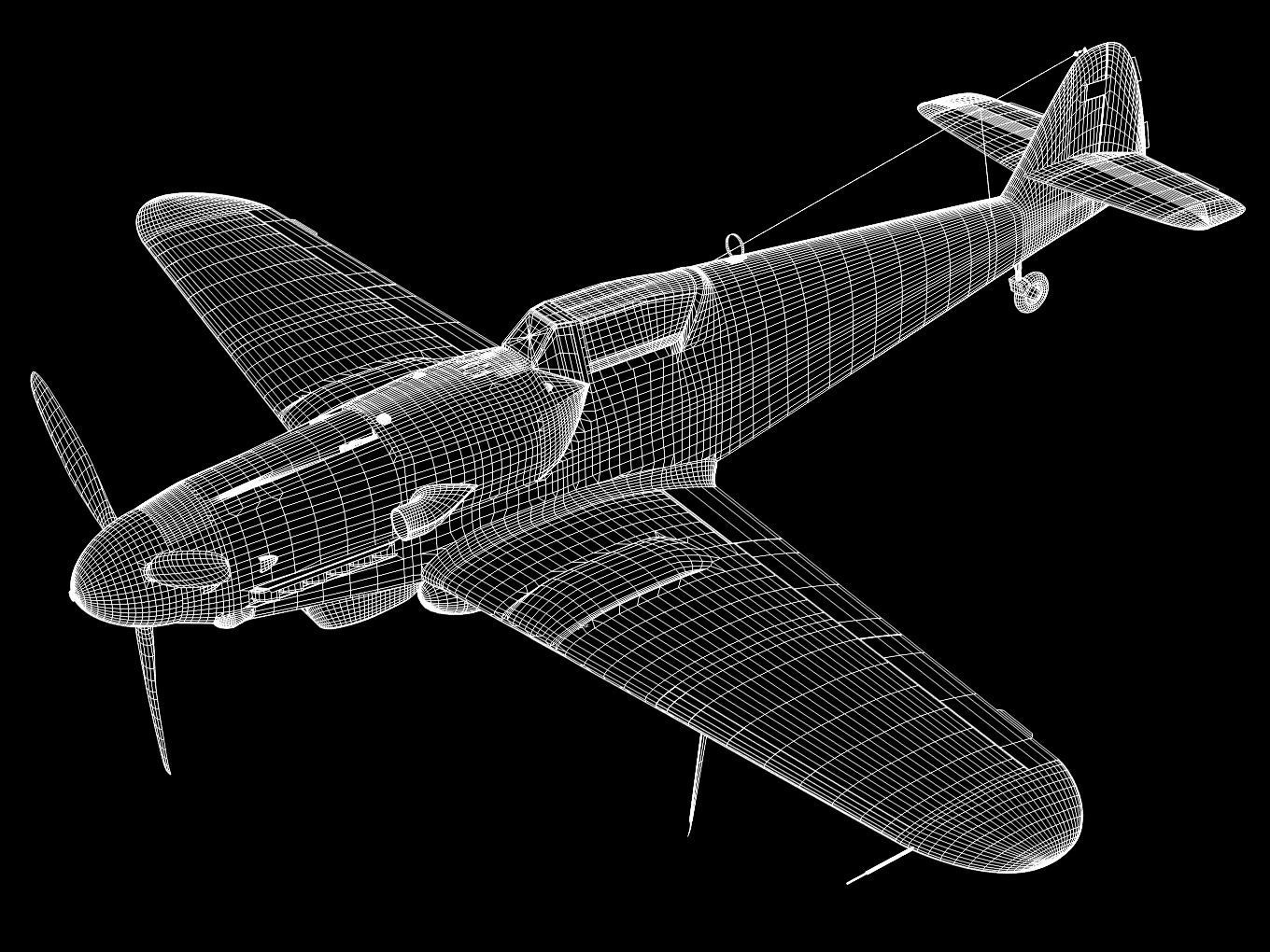 Messerschmitt Bf 109 G10 3D model_13