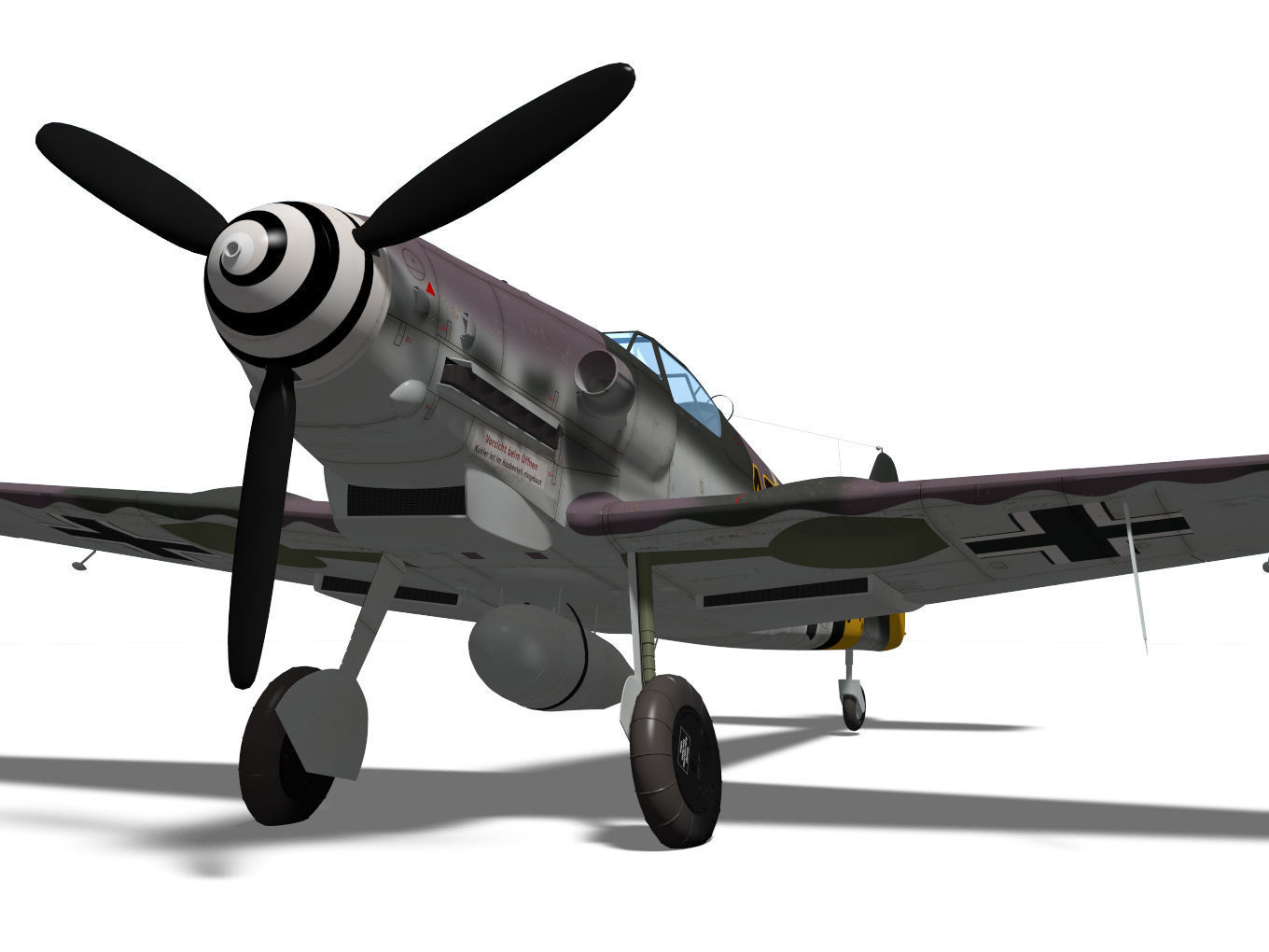 Messerschmitt Bf 109 G10 3D model_6