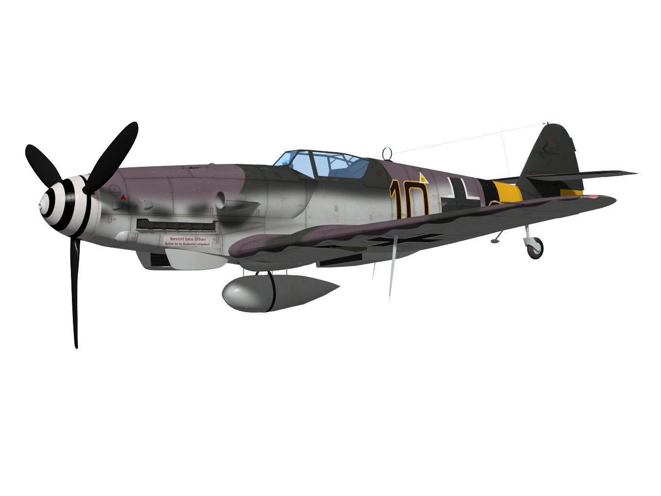 Messerschmitt Bf 109 G10 3D model_2