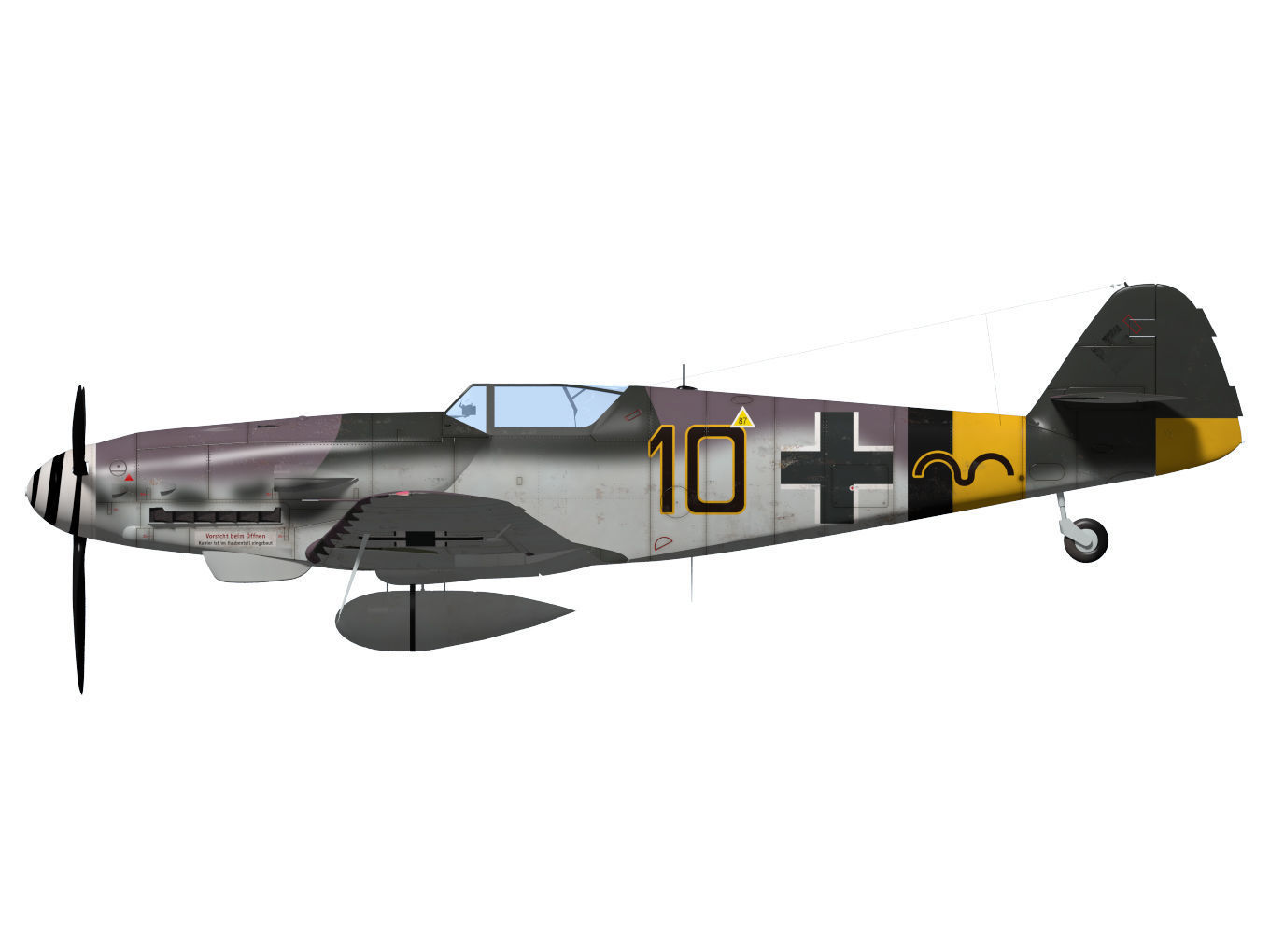 Messerschmitt Bf 109 G10 3D model_8