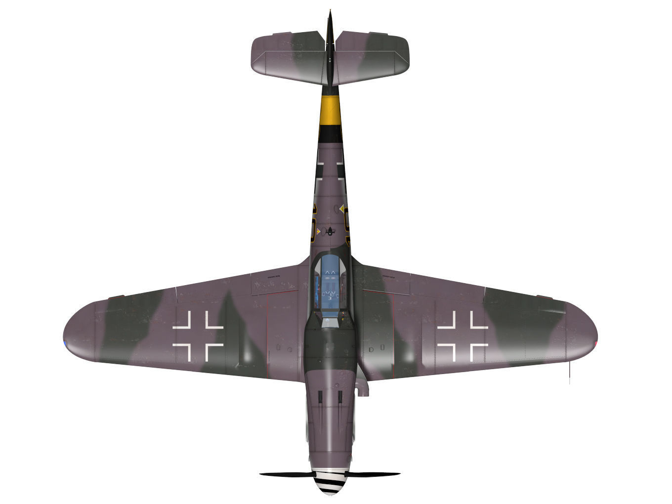 Messerschmitt Bf 109 G10 3D model_11