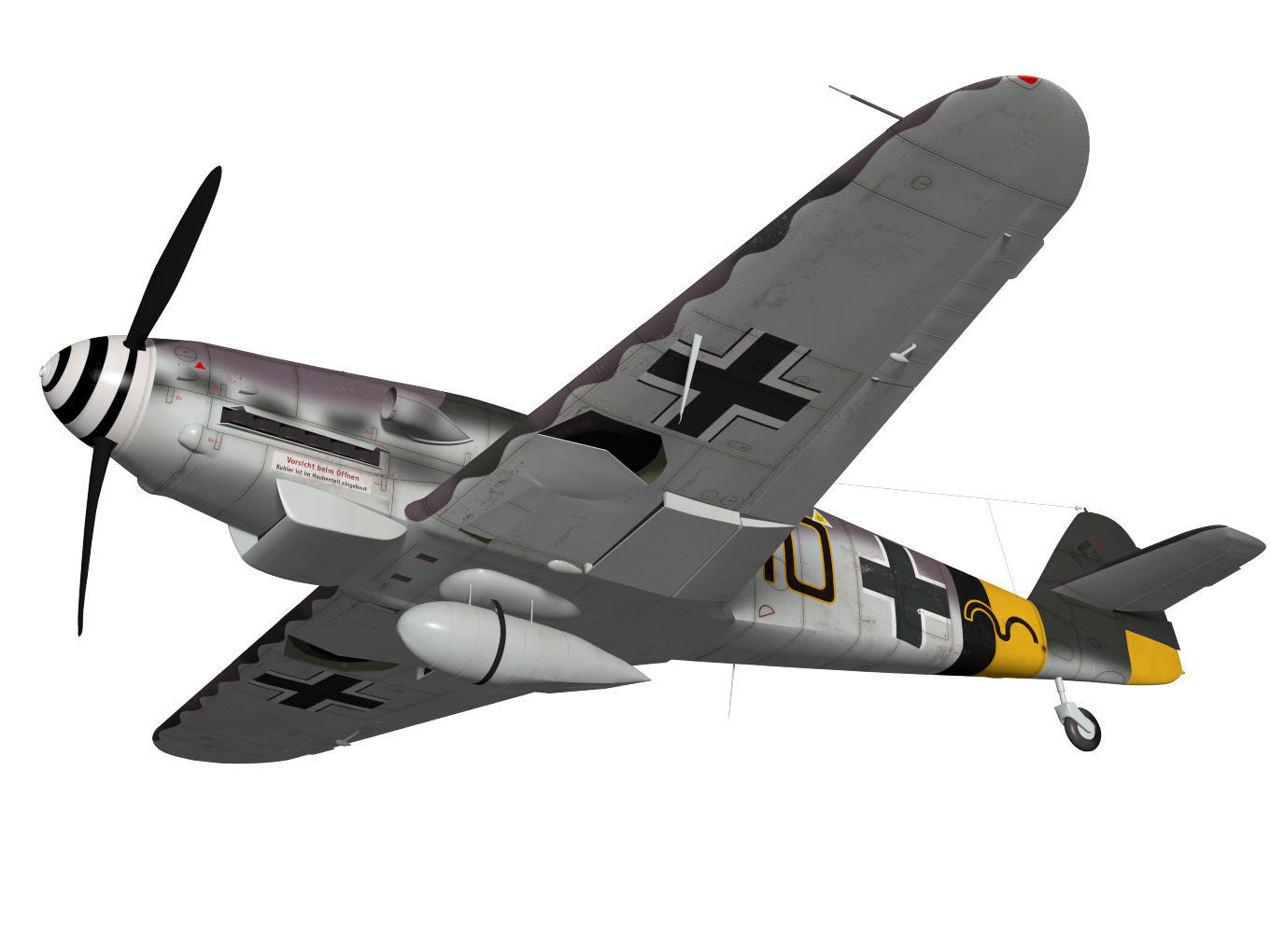 Messerschmitt Bf 109 G10 3D model_3