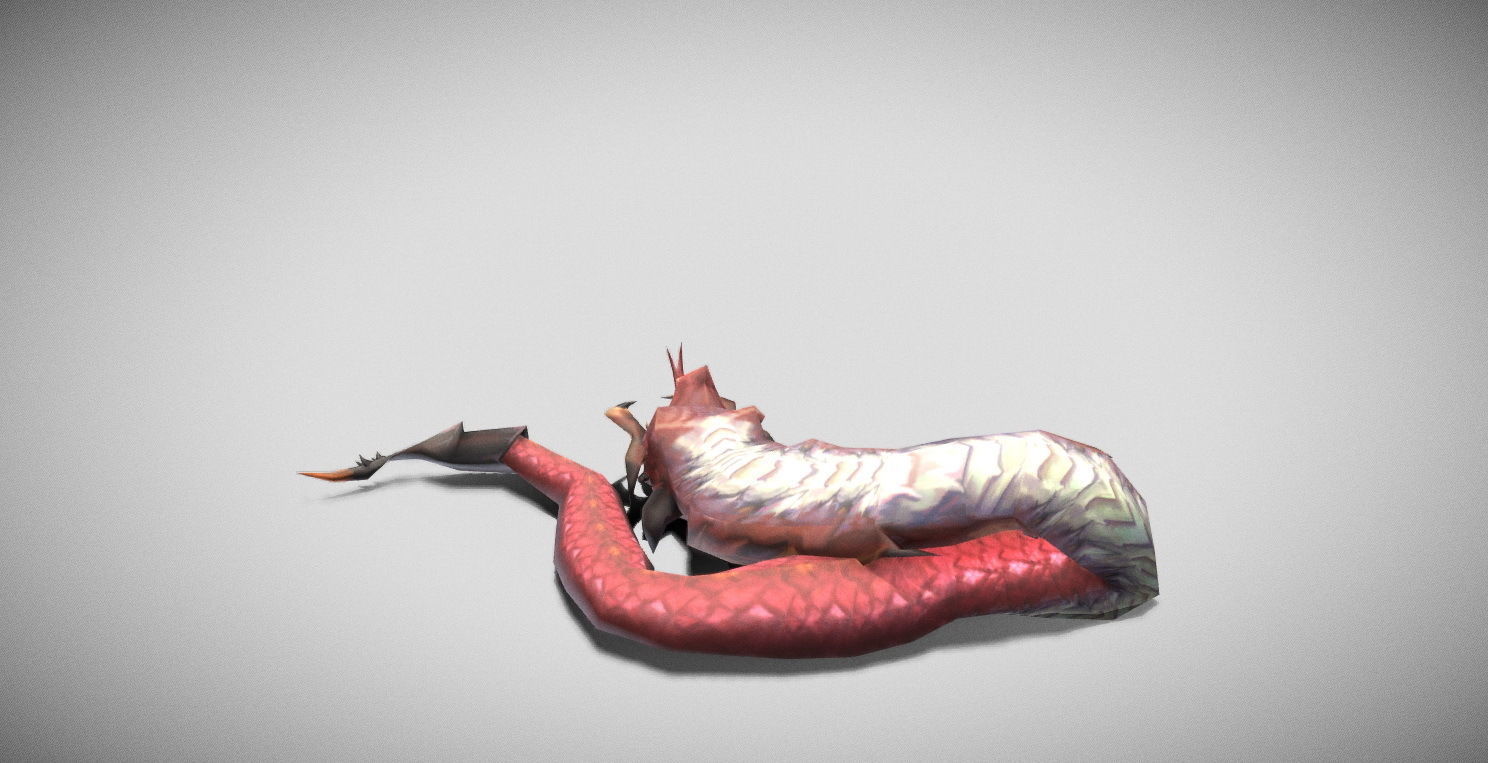 Dungeon Fantasy Monster - Serpent Low-poly 3D model_17