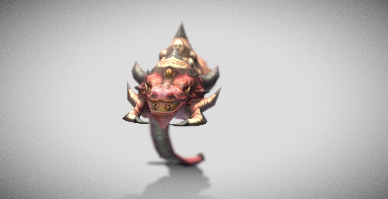 Dungeon Fantasy Monster - Serpent Low-poly 3D model_11