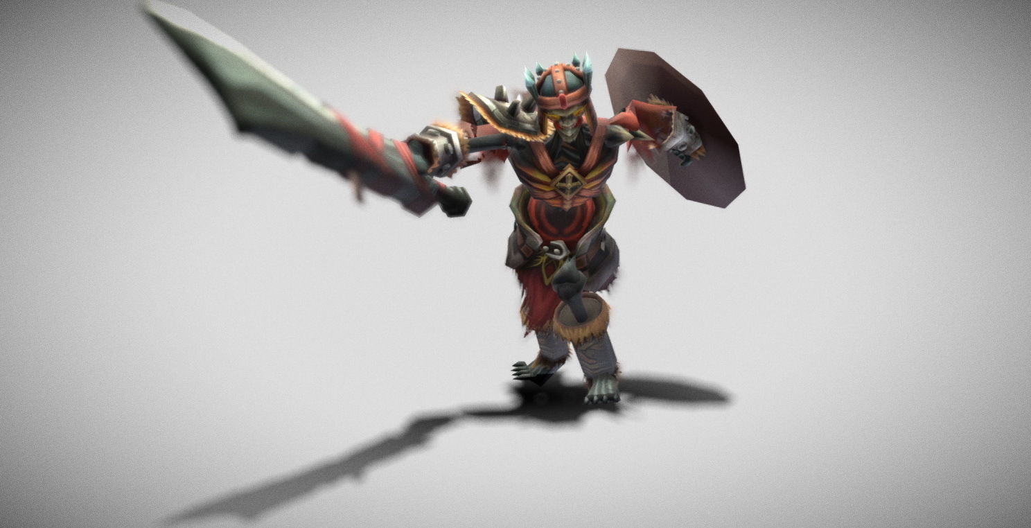 Dungeon Fantasy Monster - Skeleton Warrior Low-poly 3D model_16