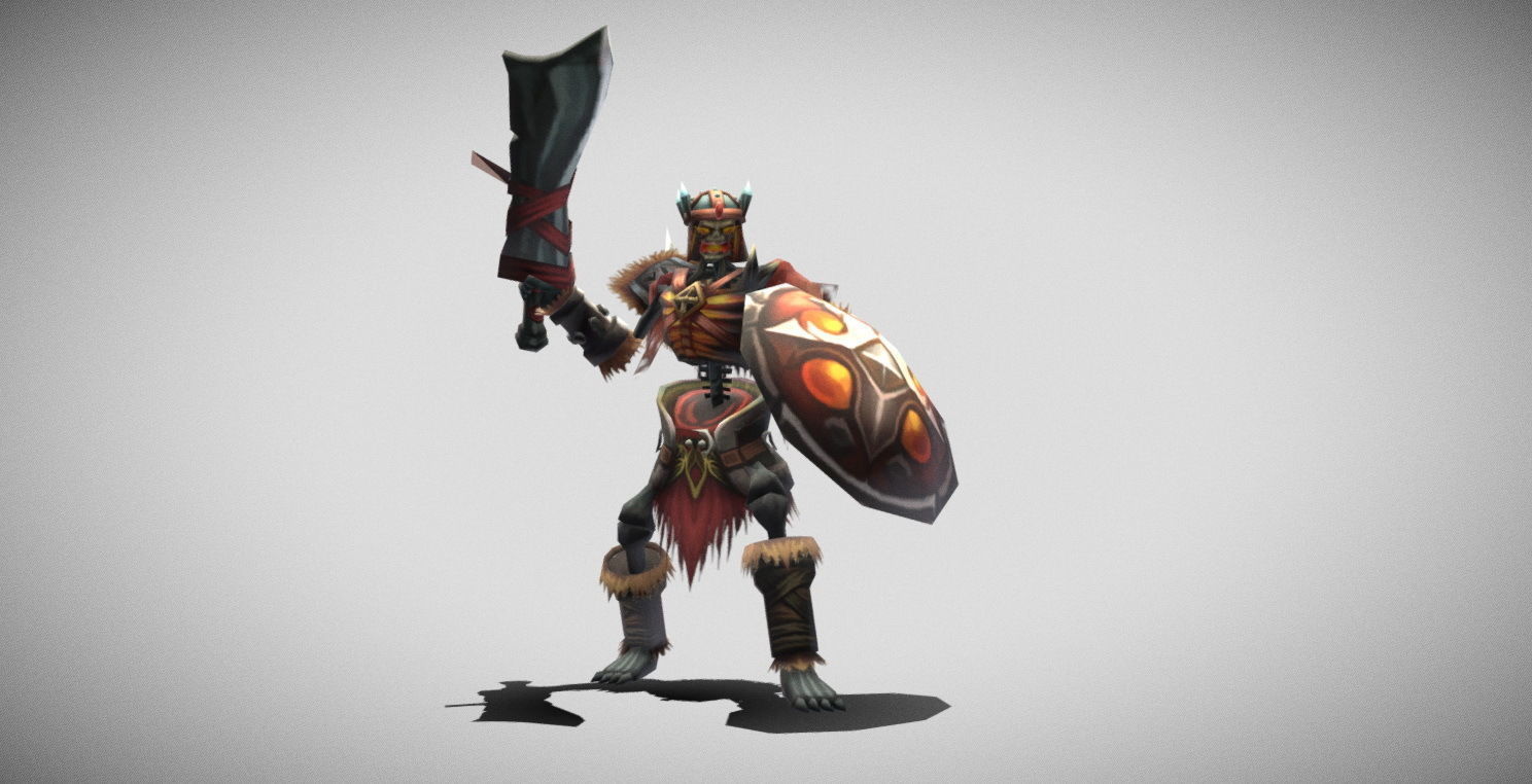 Dungeon Fantasy Monster - Skeleton Warrior Low-poly 3D model_23