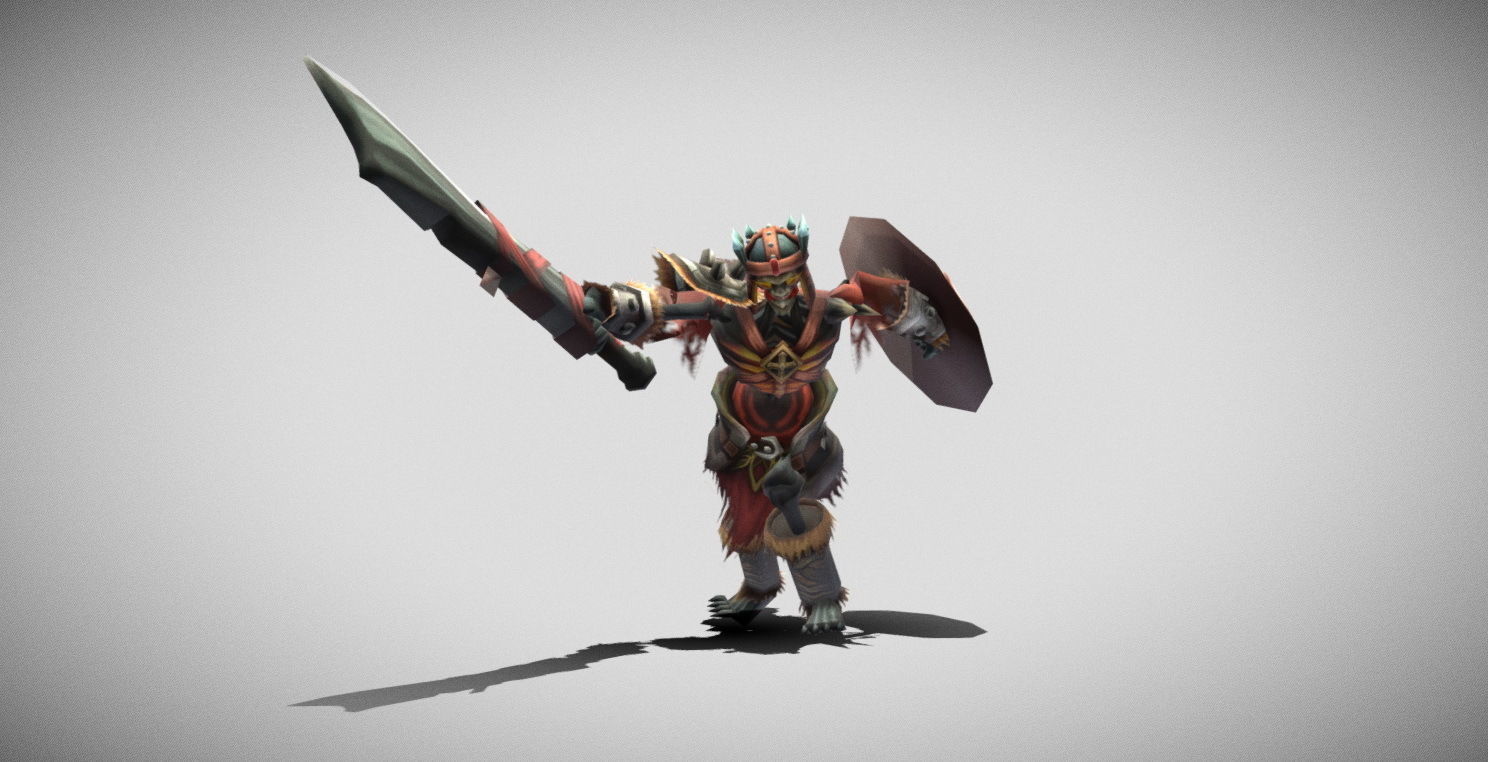 Dungeon Fantasy Monster - Skeleton Warrior Low-poly 3D model_19
