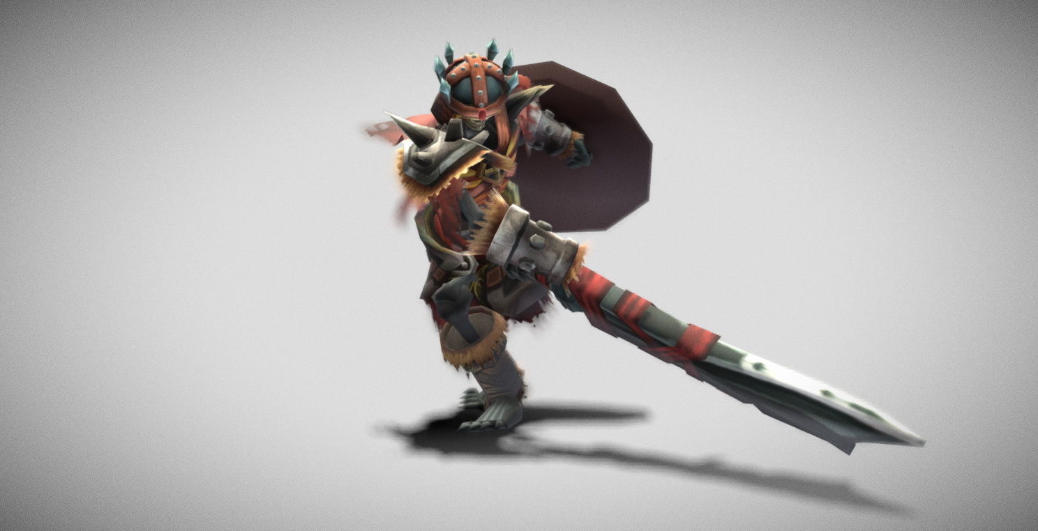 Dungeon Fantasy Monster - Skeleton Warrior Low-poly 3D model_17