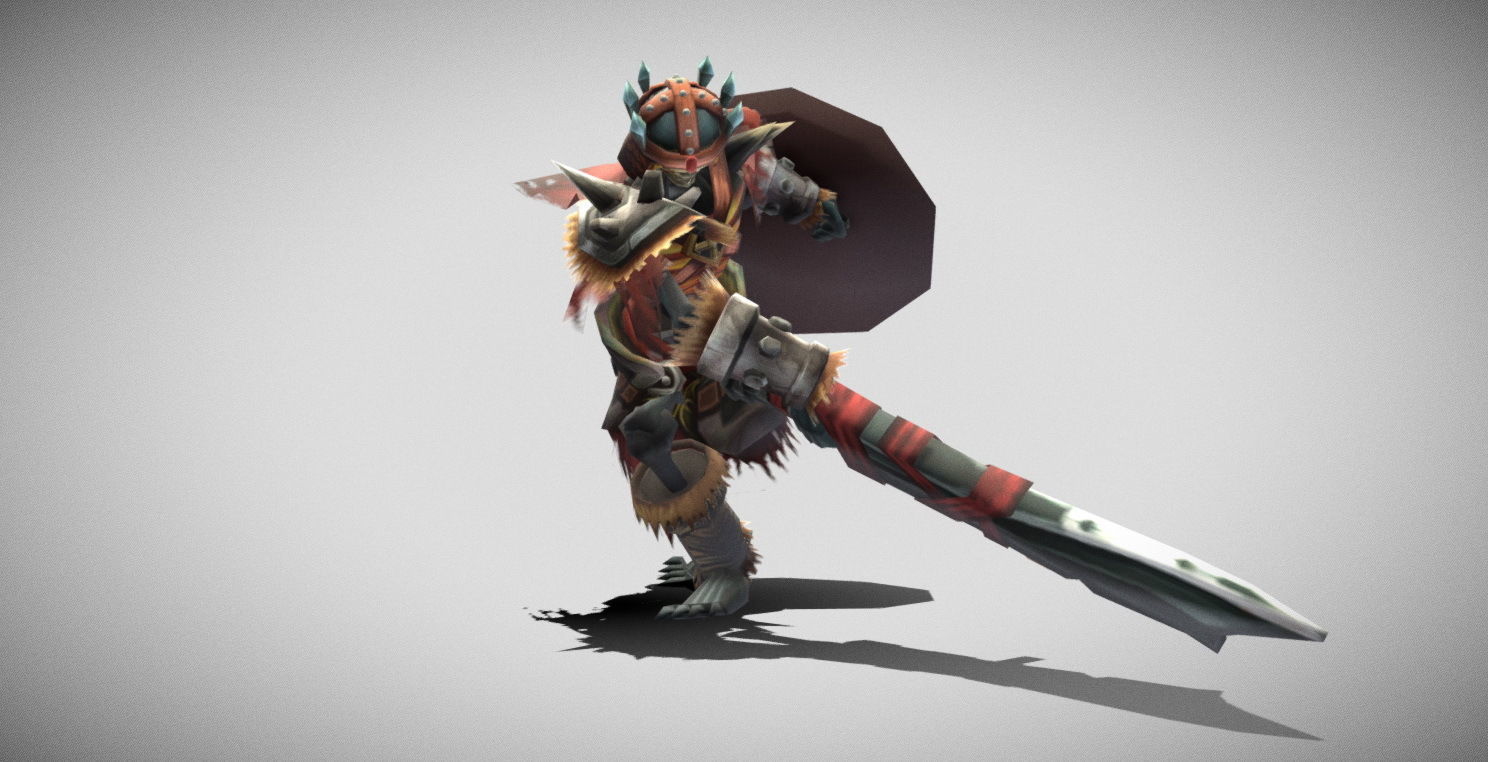 Dungeon Fantasy Monster - Skeleton Warrior Low-poly 3D model_18