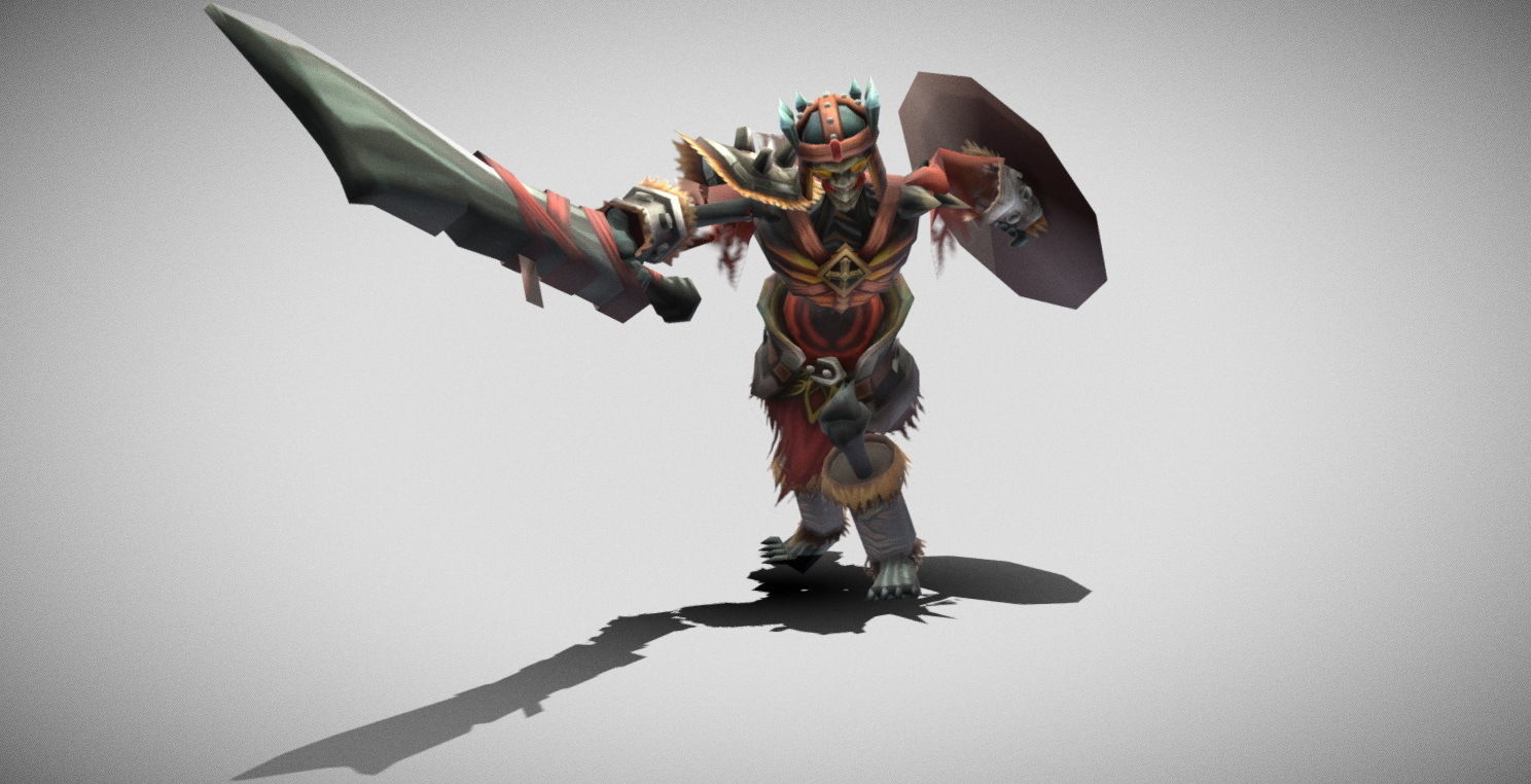 Dungeon Fantasy Monster - Skeleton Warrior Low-poly 3D model_15