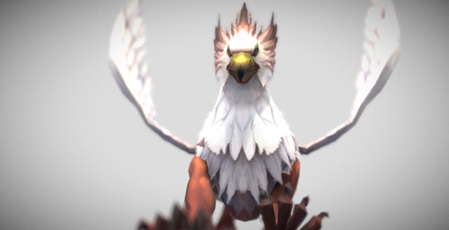 Dungeon Fantasy Monster - Gryphon Low-poly 3D model_23