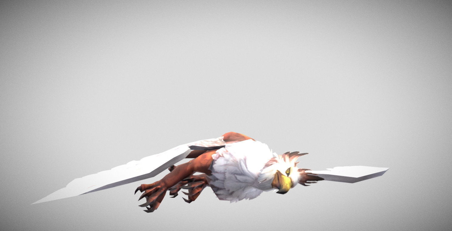 Dungeon Fantasy Monster - Gryphon Low-poly 3D model_27