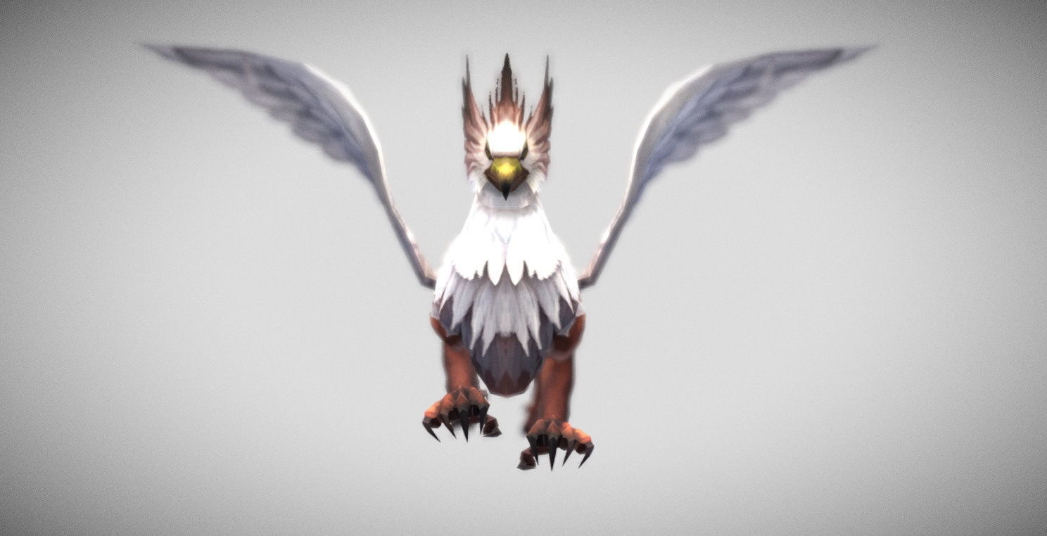 Dungeon Fantasy Monster - Gryphon Low-poly 3D model_24