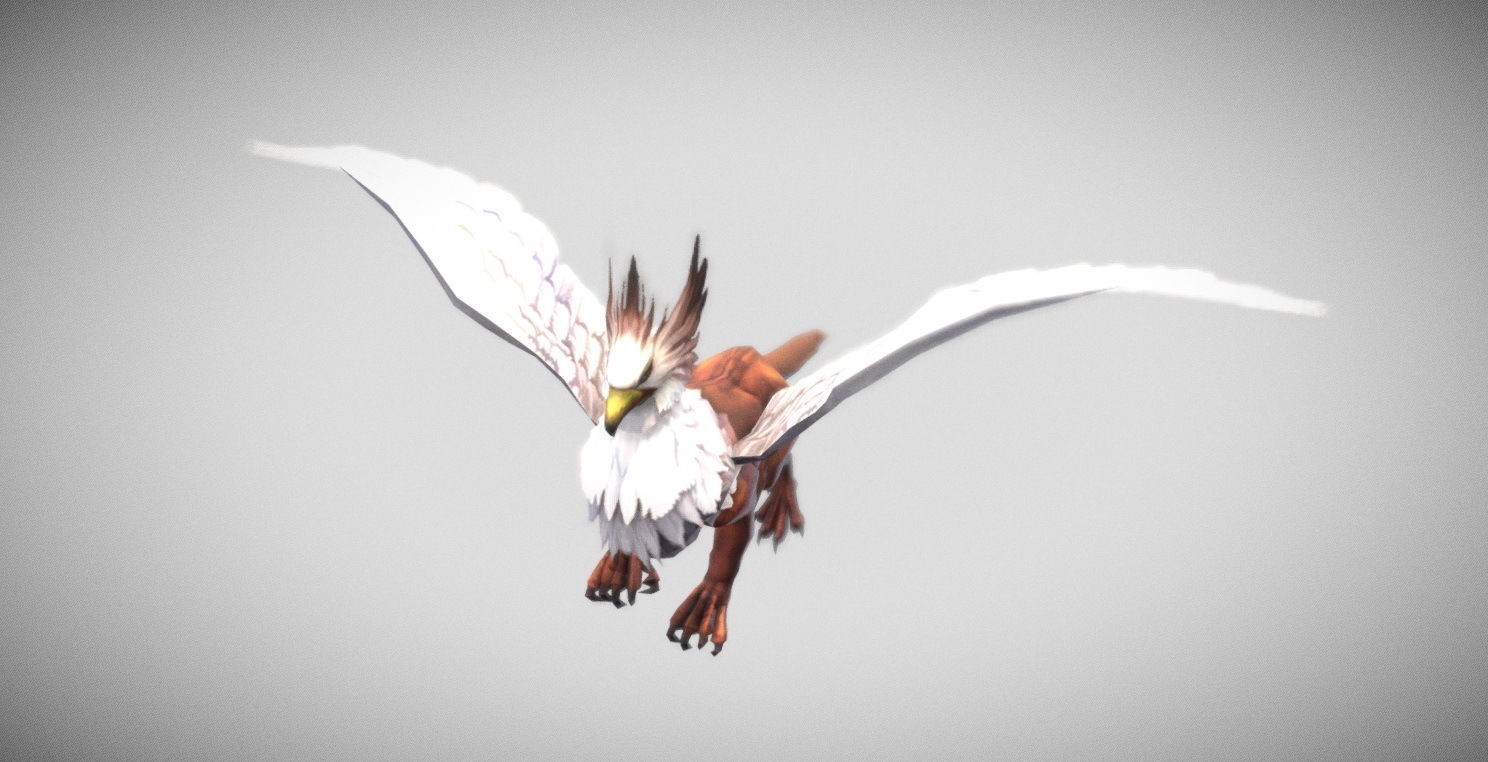 Dungeon Fantasy Monster - Gryphon Low-poly 3D model_2