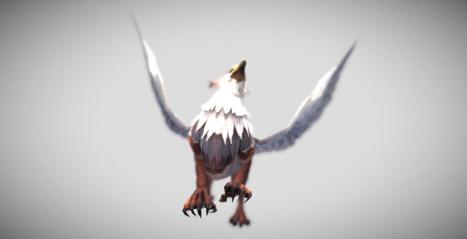 Dungeon Fantasy Monster - Gryphon Low-poly 3D model_25