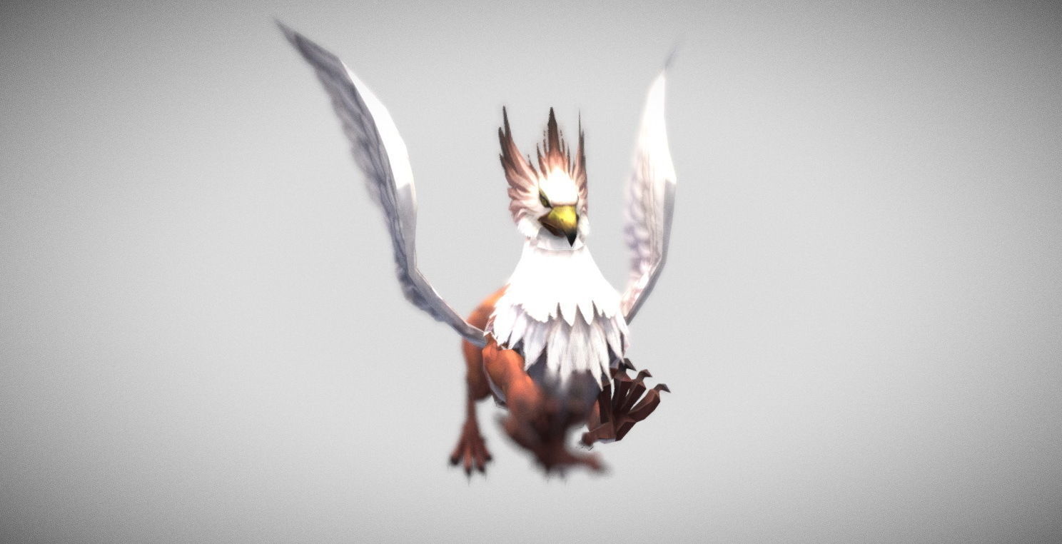 Dungeon Fantasy Monster - Gryphon Low-poly 3D model_17
