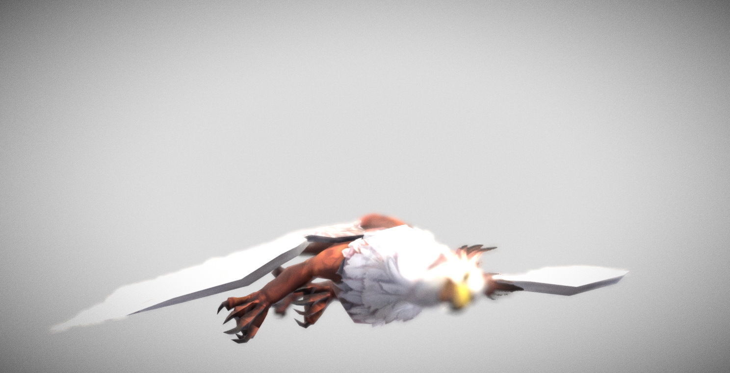 Dungeon Fantasy Monster - Gryphon Low-poly 3D model_26