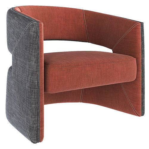 1728 armchair by Tecni Nova 3d model Low-poly 3D model 2