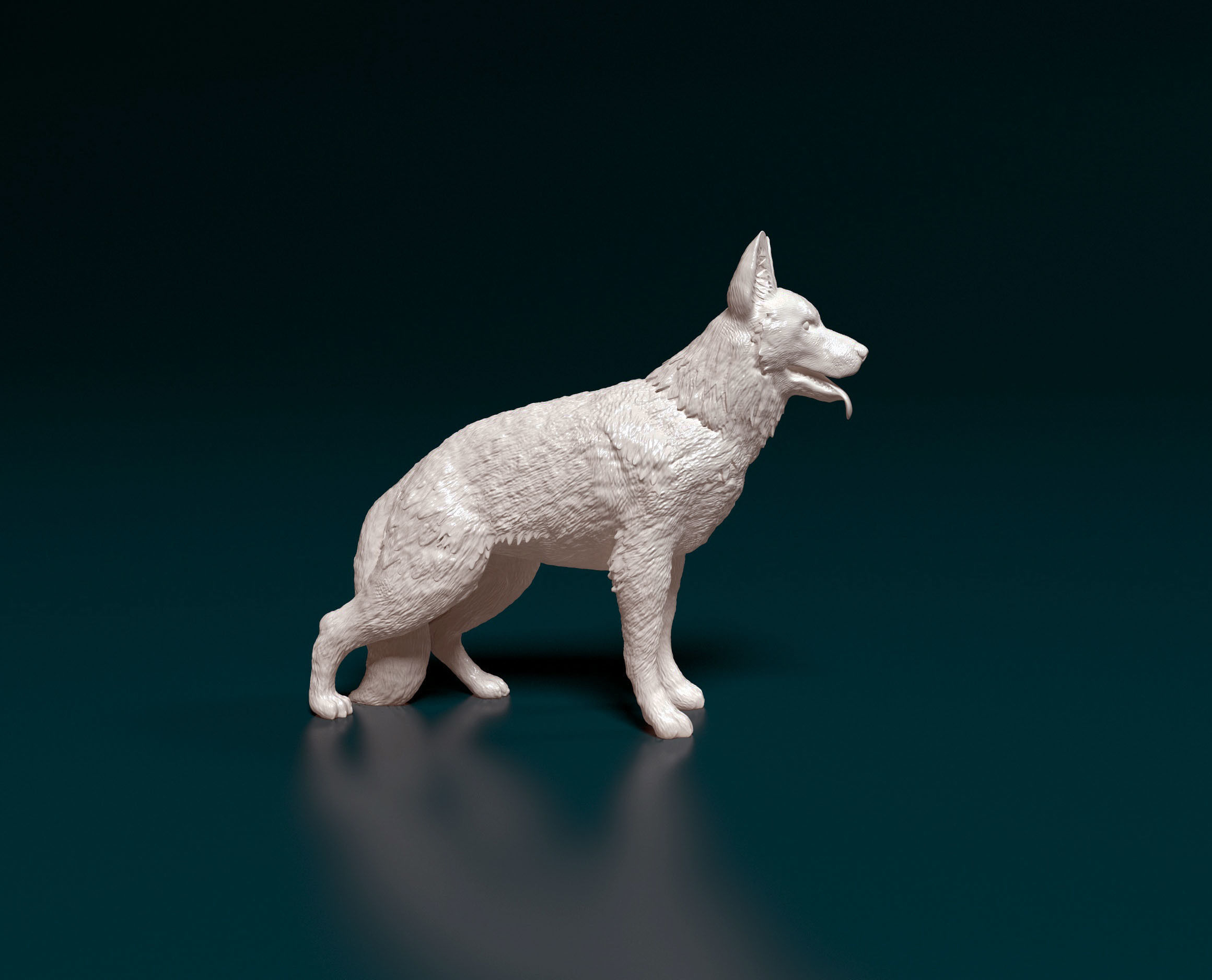 German shepherd 3D print model_1