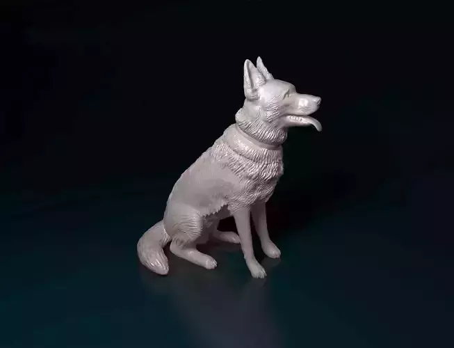 German shepherd 3D print model
