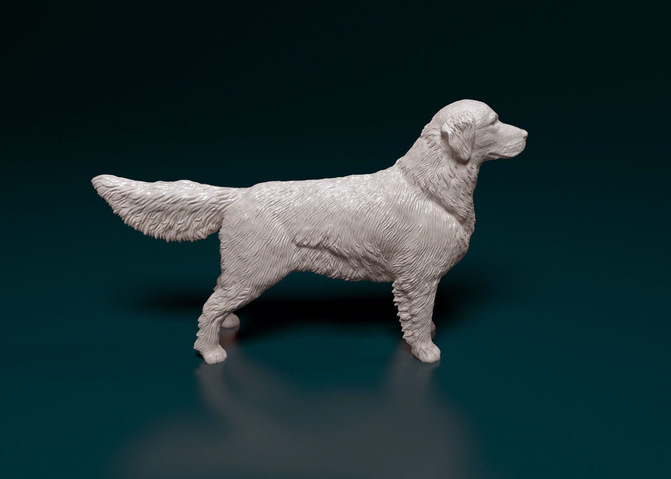 Golden Retriever 3D print model_1