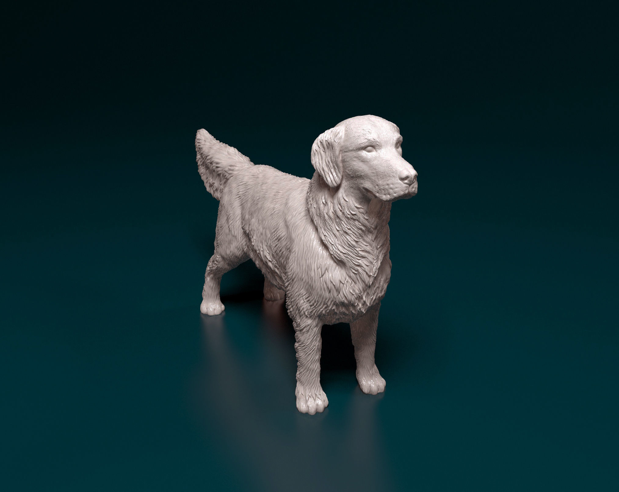 Golden Retriever 3D print model_2