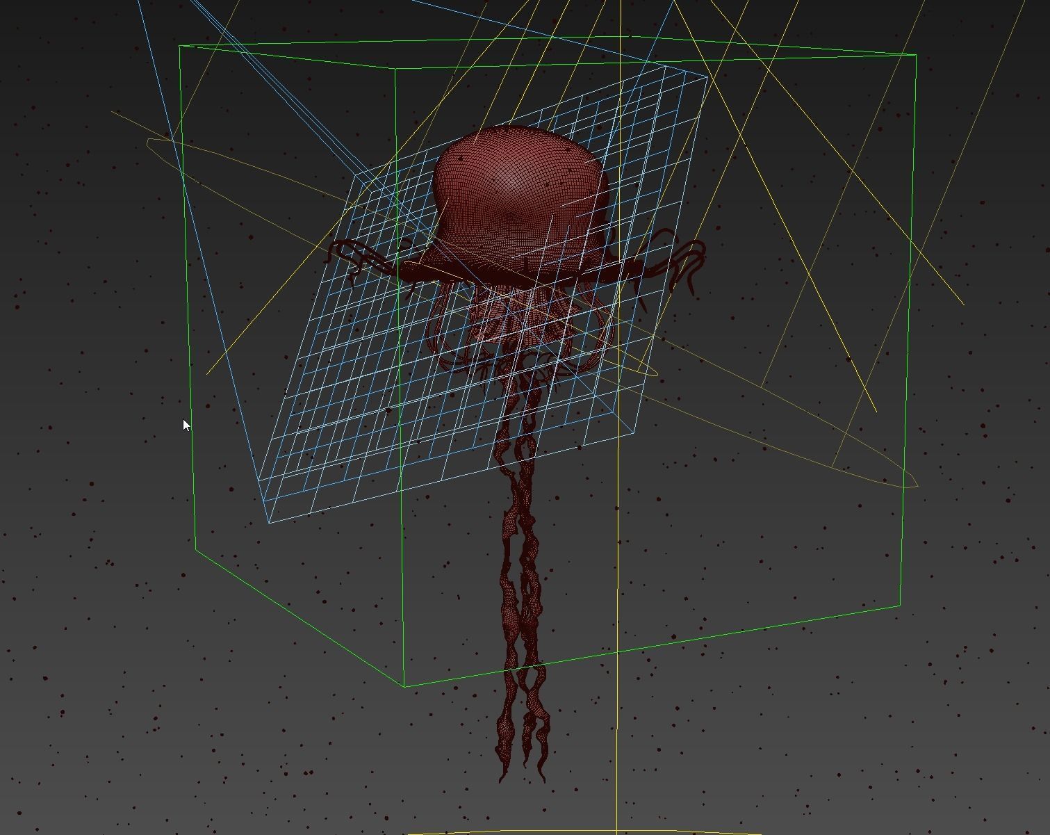 Jellyfish Realistic rigged animated 3D model_12