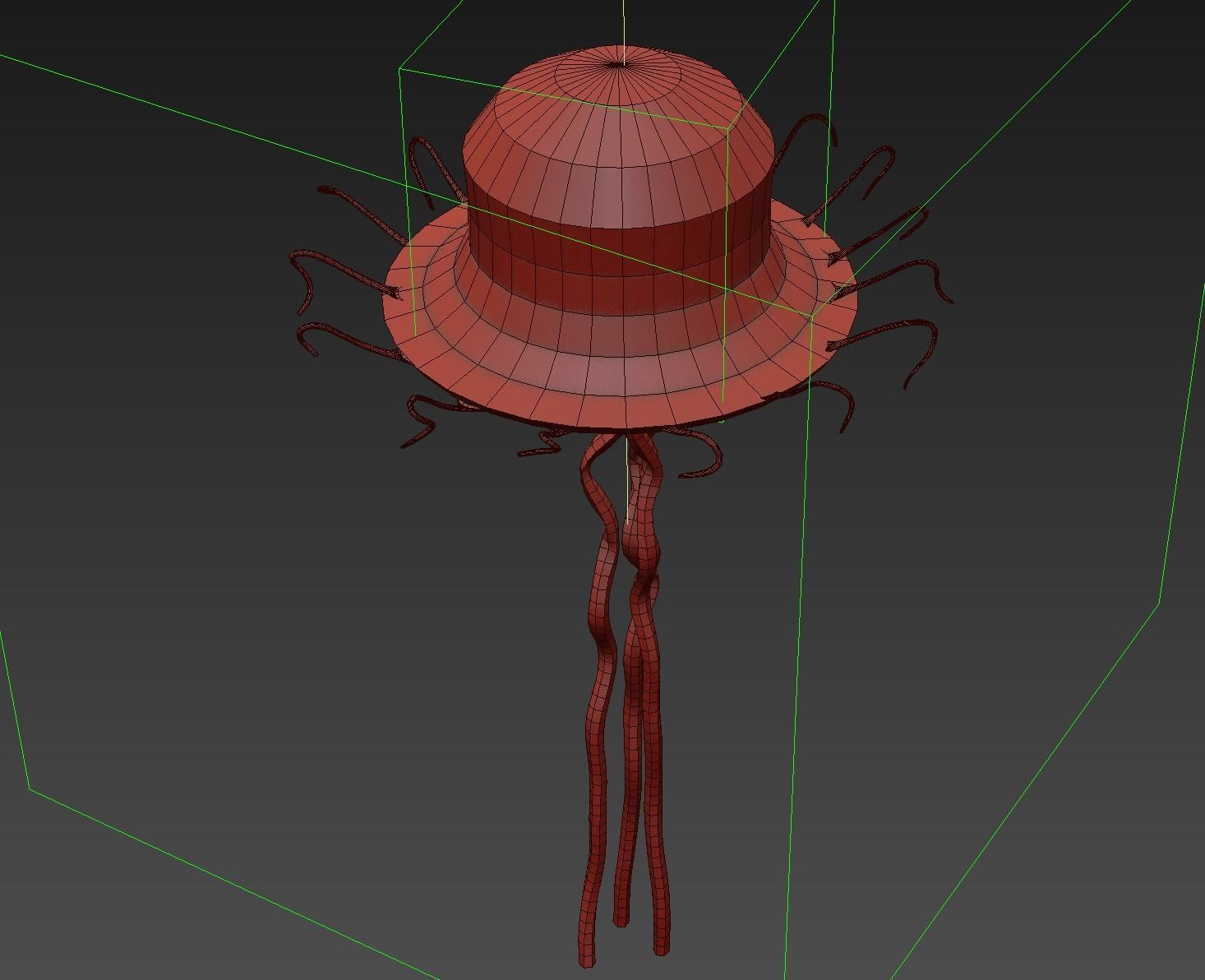 Jellyfish Realistic rigged animated 3D model_14