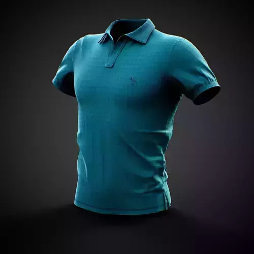 Low Poly Tshirt 3D Model  PBR Textures