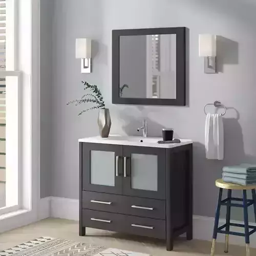 Neuman Single Bathroom Vanity Set 