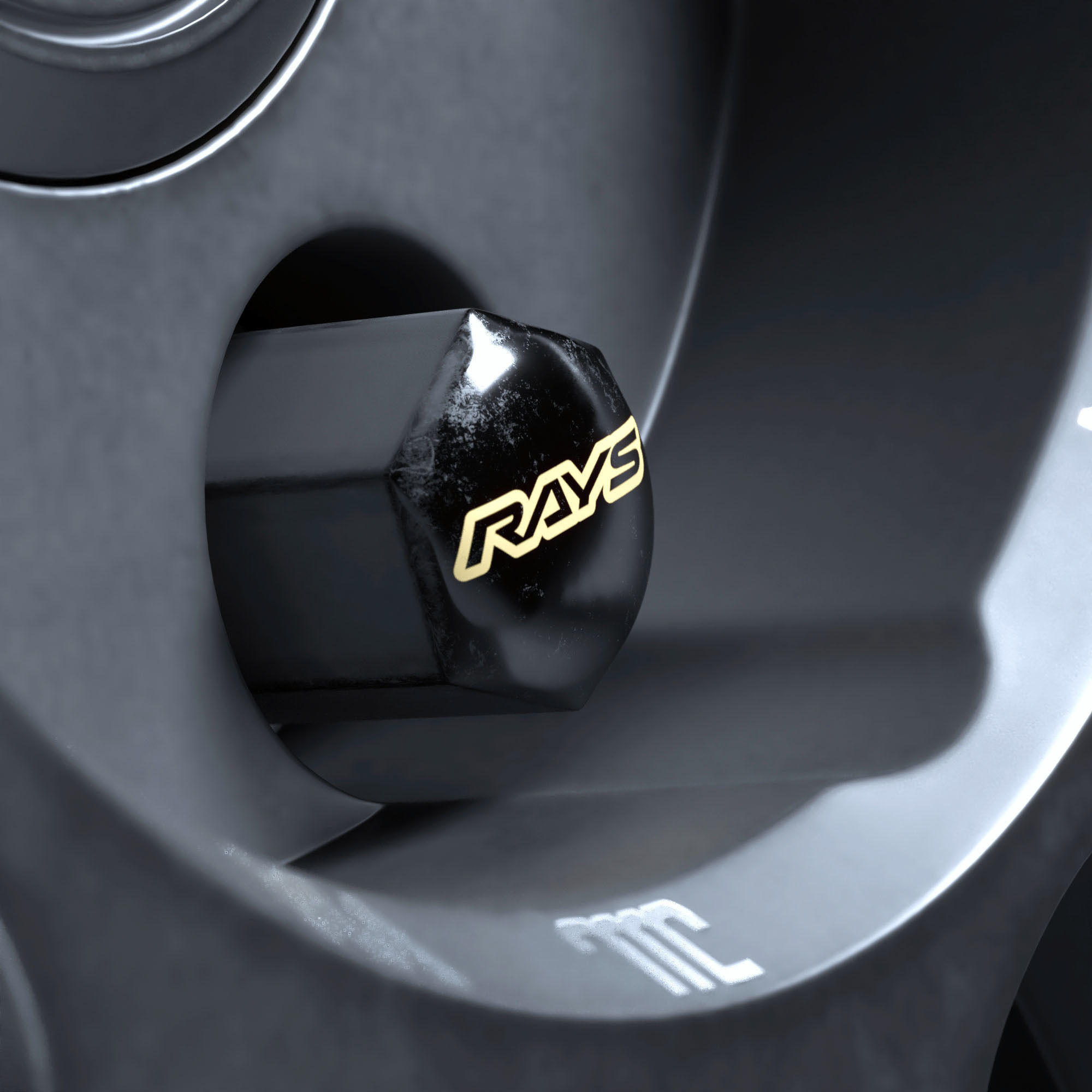 RAYS VOLK RACING 21A Low-poly 3D model_16