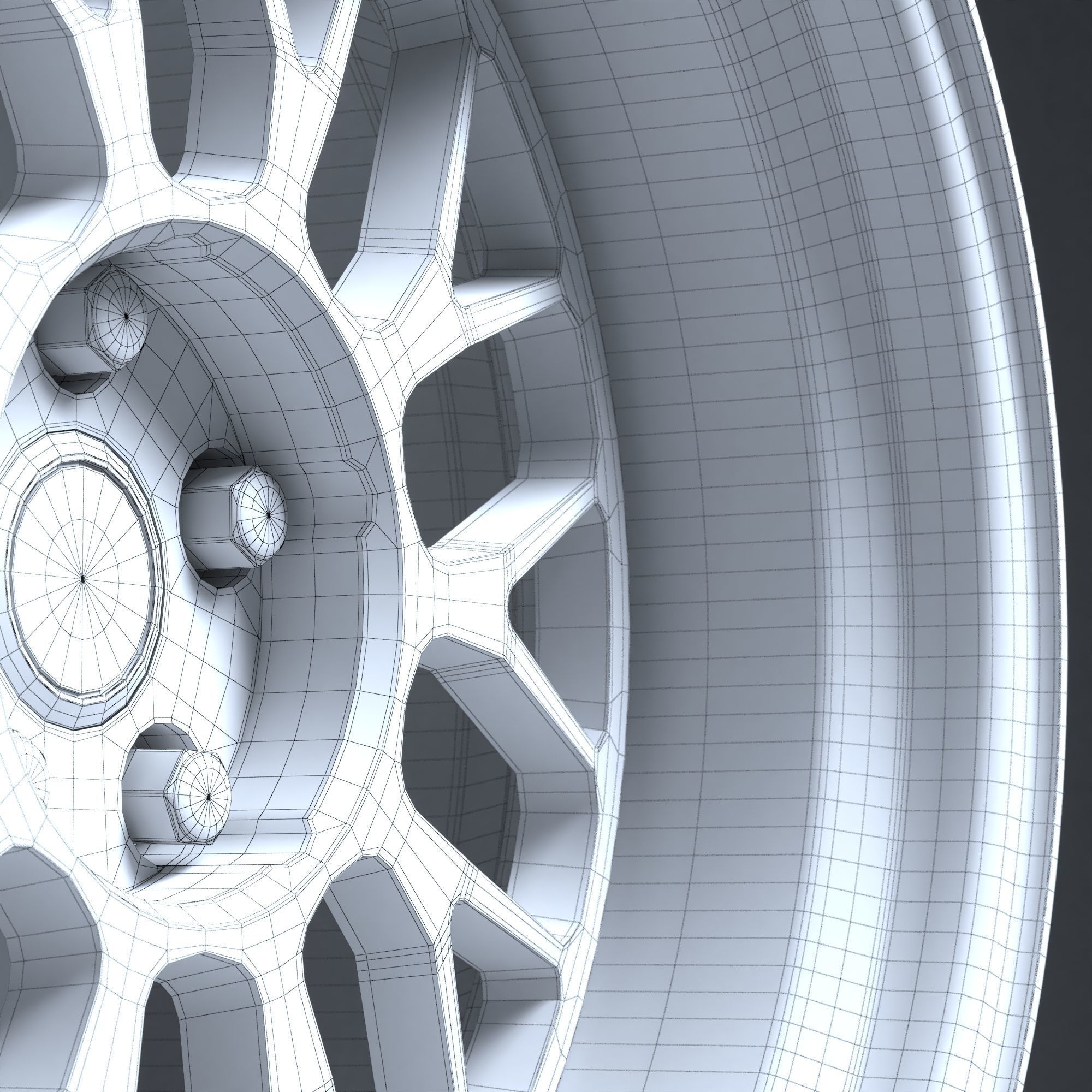 RAYS VOLK RACING 21A Low-poly 3D model_28