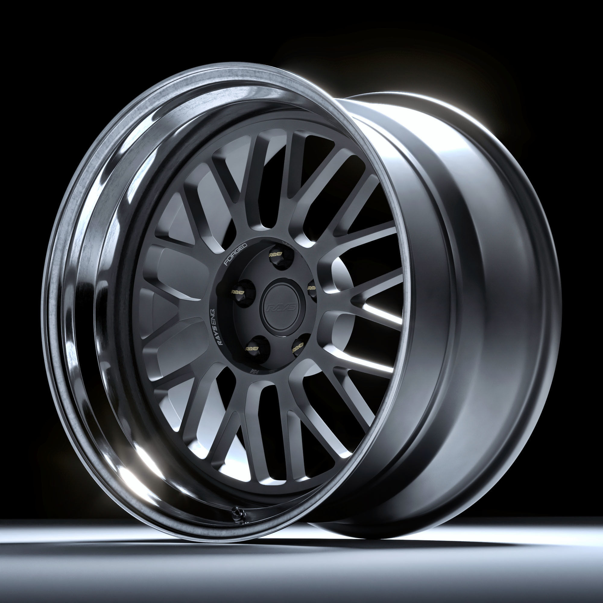 RAYS VOLK RACING 21A Low-poly 3D model_10