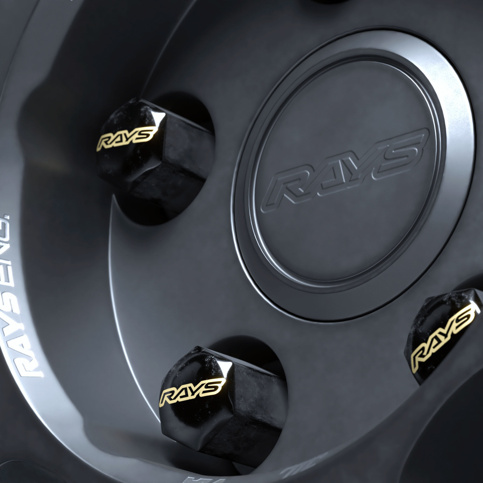 RAYS VOLK RACING 21A Low-poly 3D model_14