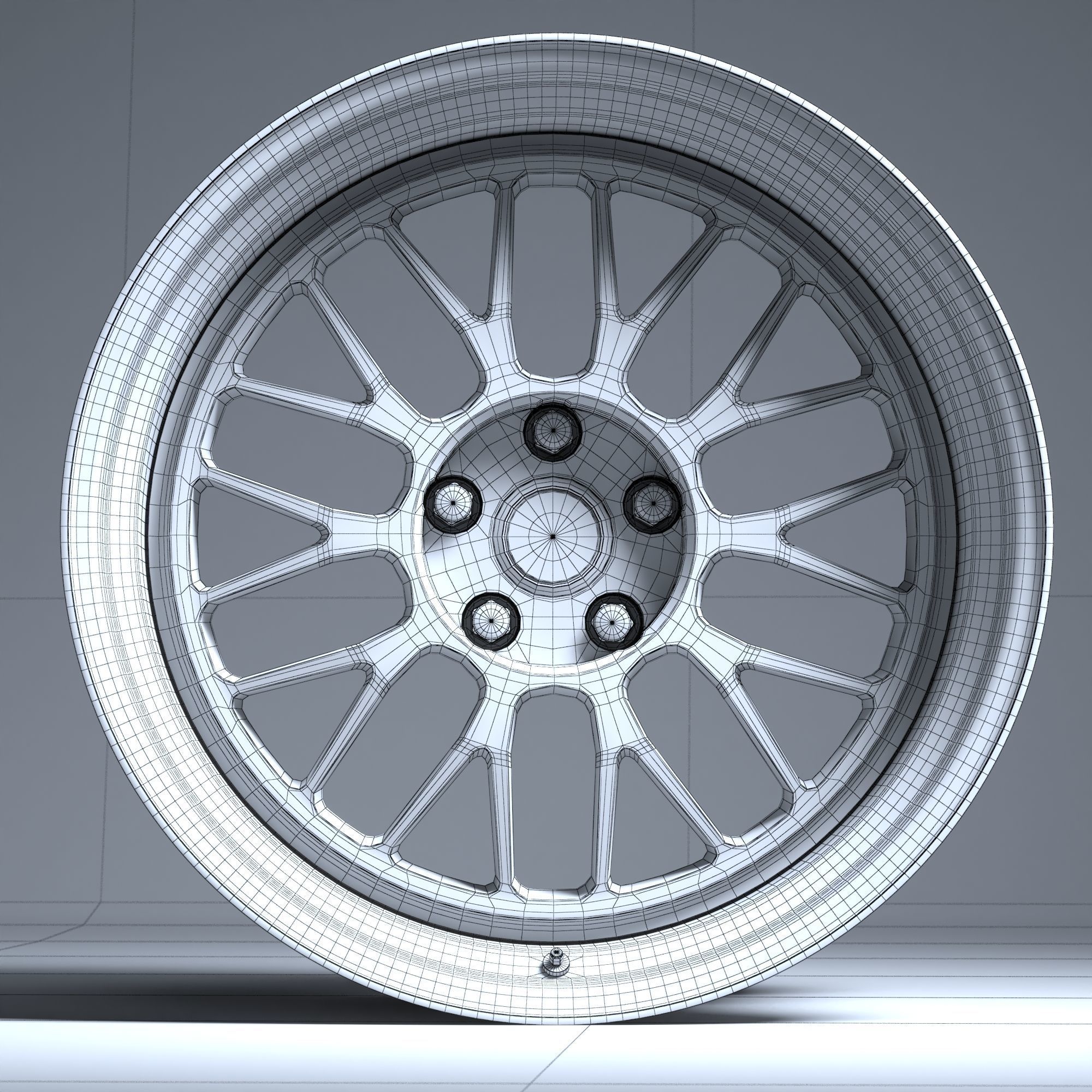 RAYS VOLK RACING 21A Low-poly 3D model_20