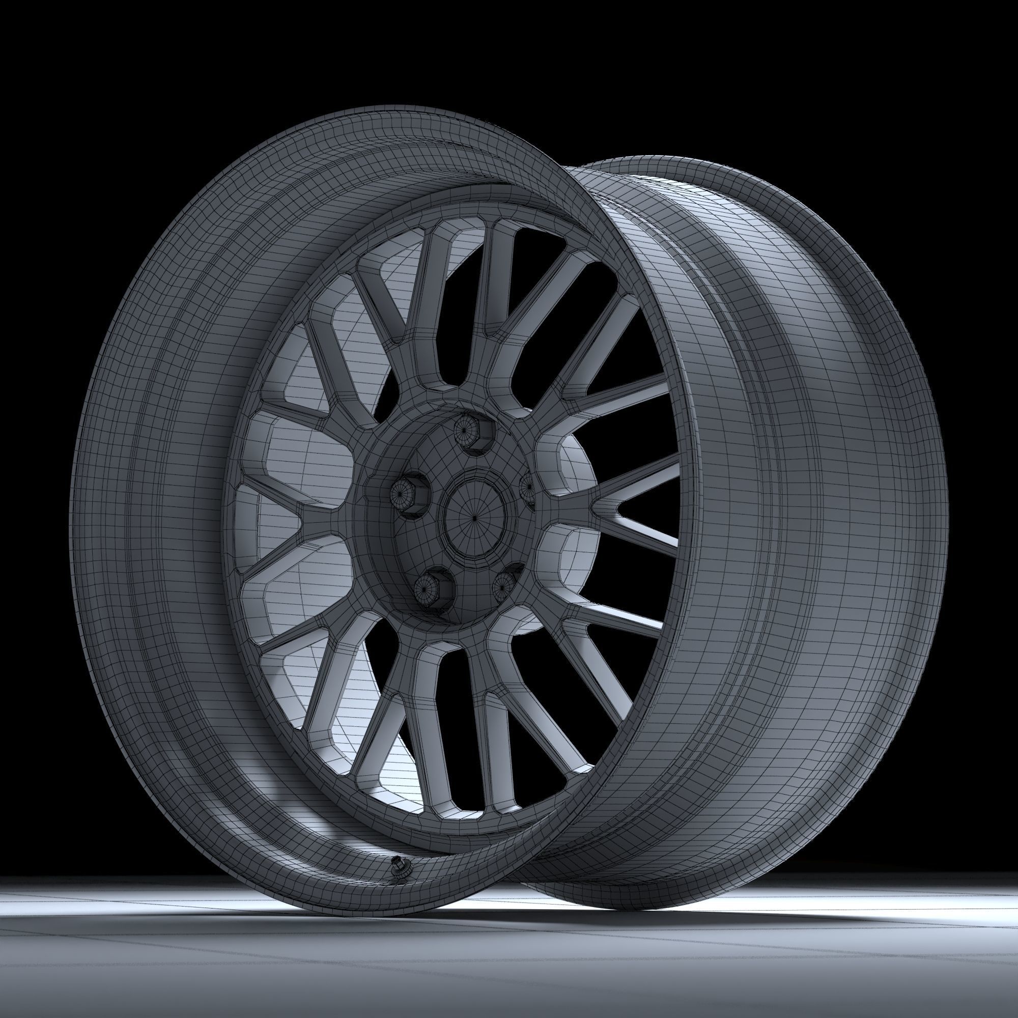 RAYS VOLK RACING 21A Low-poly 3D model_23