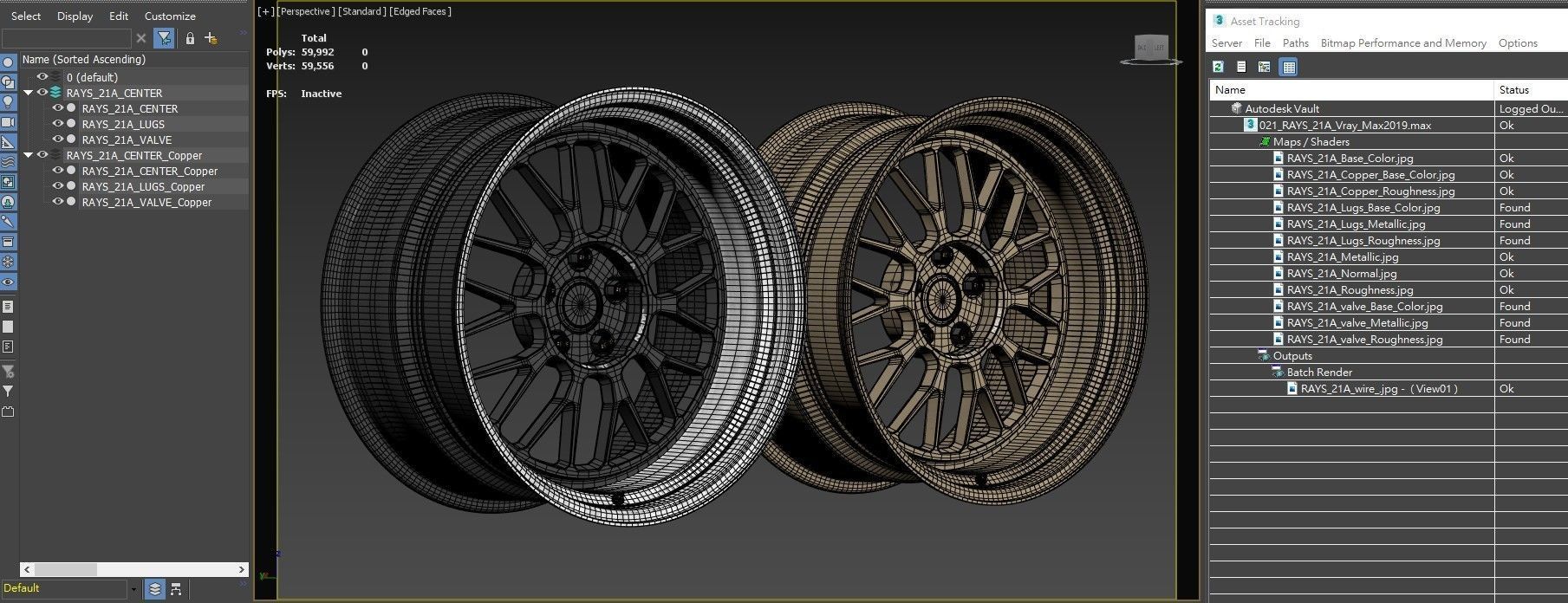 RAYS VOLK RACING 21A Low-poly 3D model_32