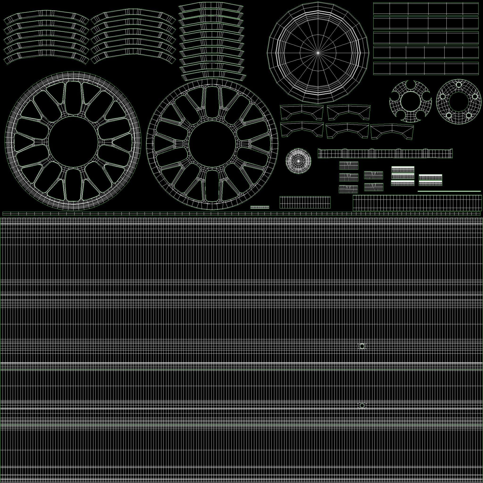 RAYS VOLK RACING 21A Low-poly 3D model_34