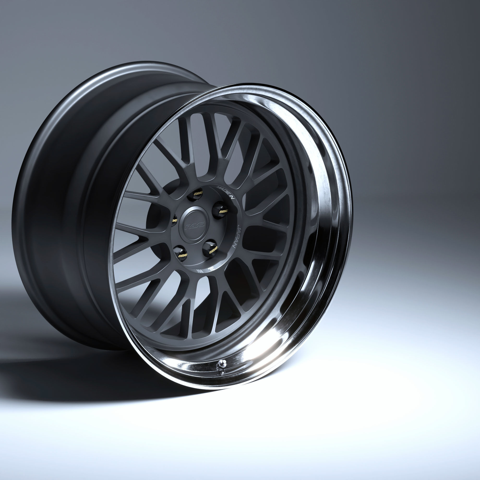 RAYS VOLK RACING 21A Low-poly 3D model_17