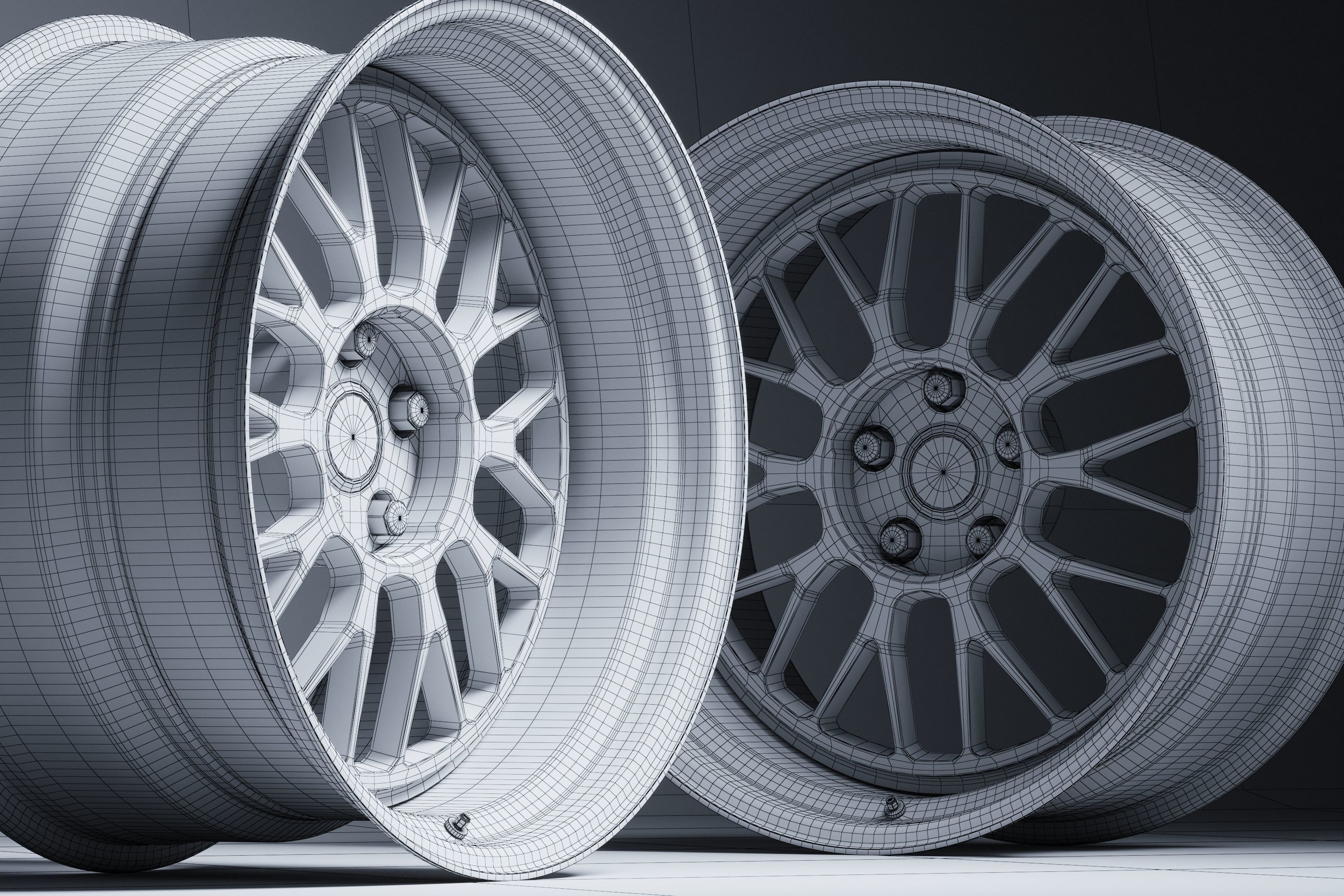 RAYS VOLK RACING 21A Low-poly 3D model_19