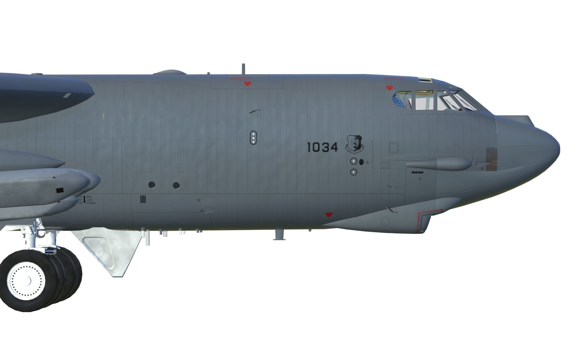 Boeing B-52H Stratofortress 3D model_11