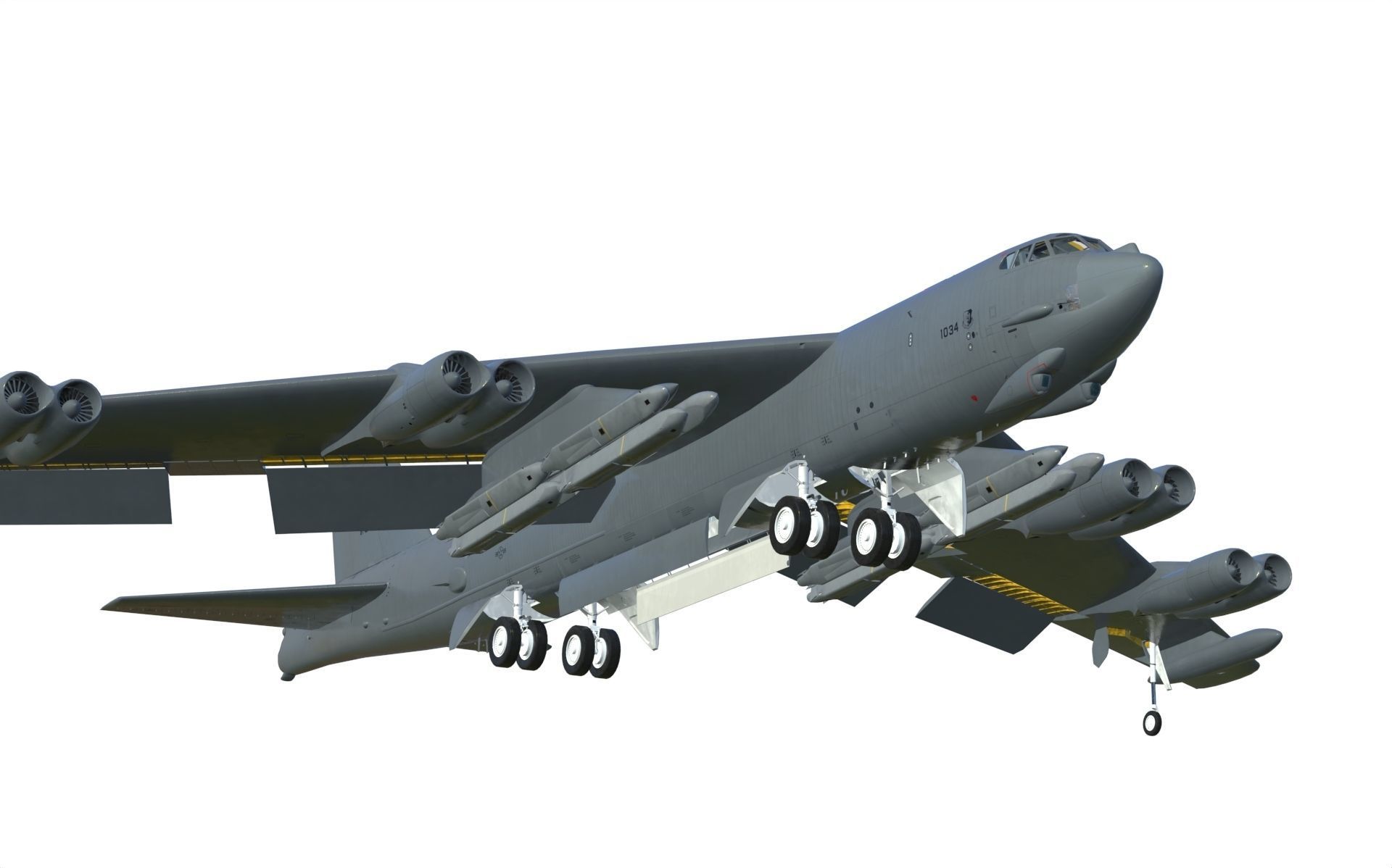 Boeing B-52H Stratofortress 3D model_1