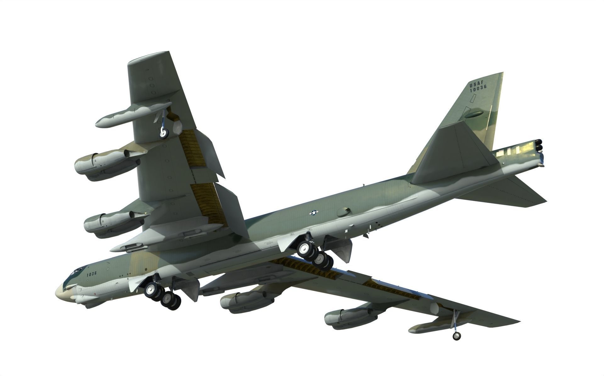Boeing B-52H Stratofortress 3D model_9